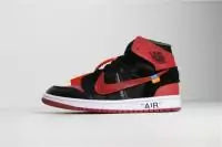 baskets montantes homme nike air jordan 1 retro off-white  noir rouge